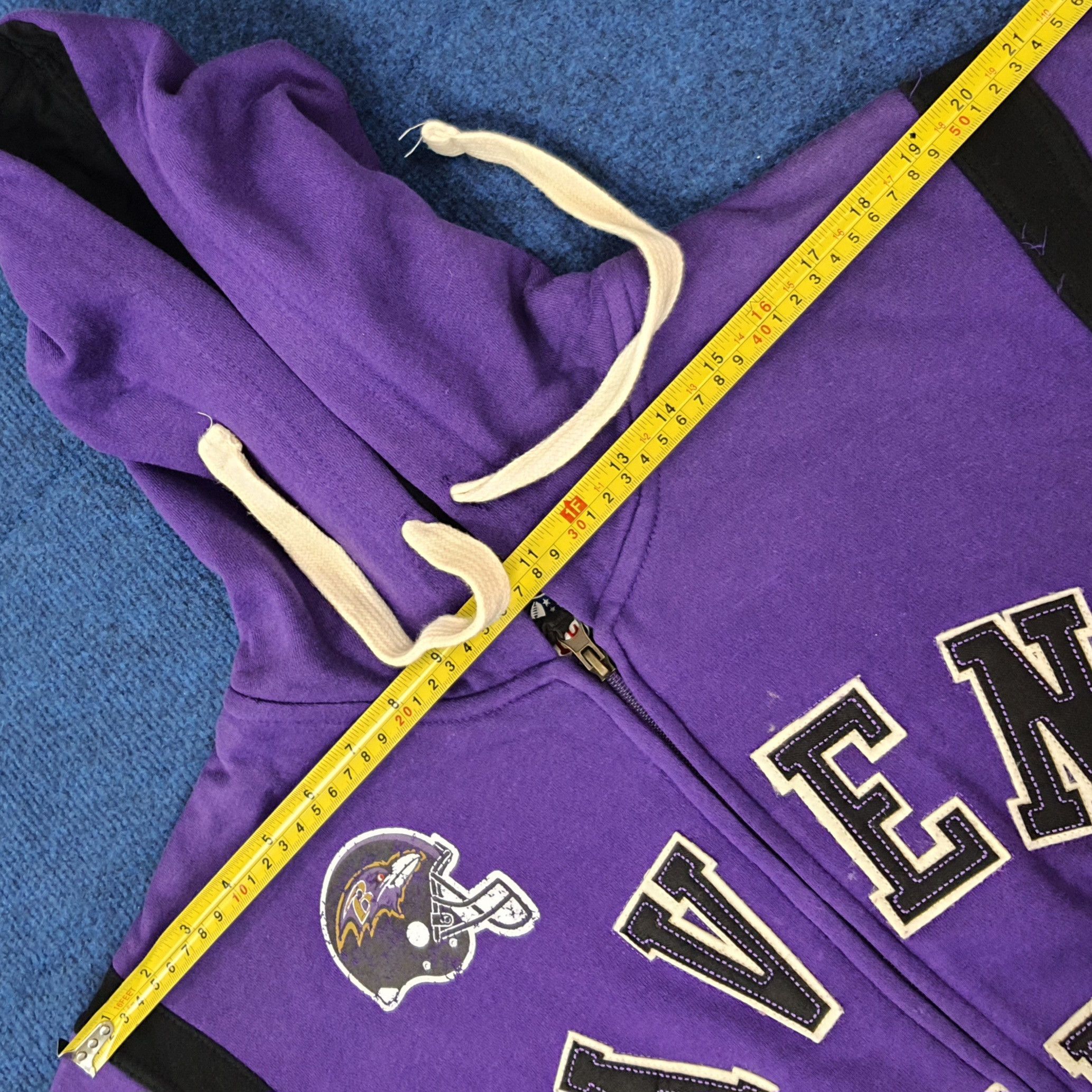NFL Vintage NFL Ravens Football Team Zipper Hoodie C260N26 Size US M / EU 48-50 / 2 - 8 Thumbnail