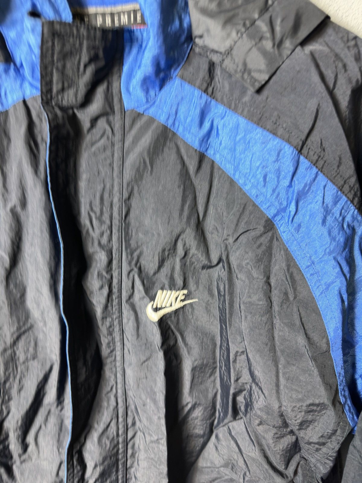 Nike × Vintage NIKE PREMIER VINTAGE 90s NYLON EMBROIDERED BACK LOGO JACKET Size US XL / EU 56 / 4 - 4 Thumbnail