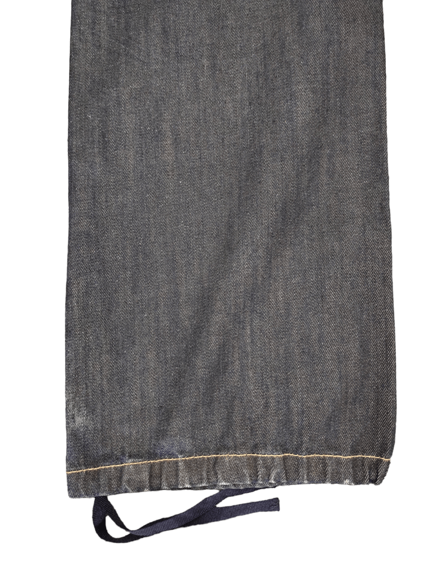 If Six Was Nine LB-03 Embroidered Design Drawstring Wide Loose Denim Pants Size US 29 - 7 Thumbnail