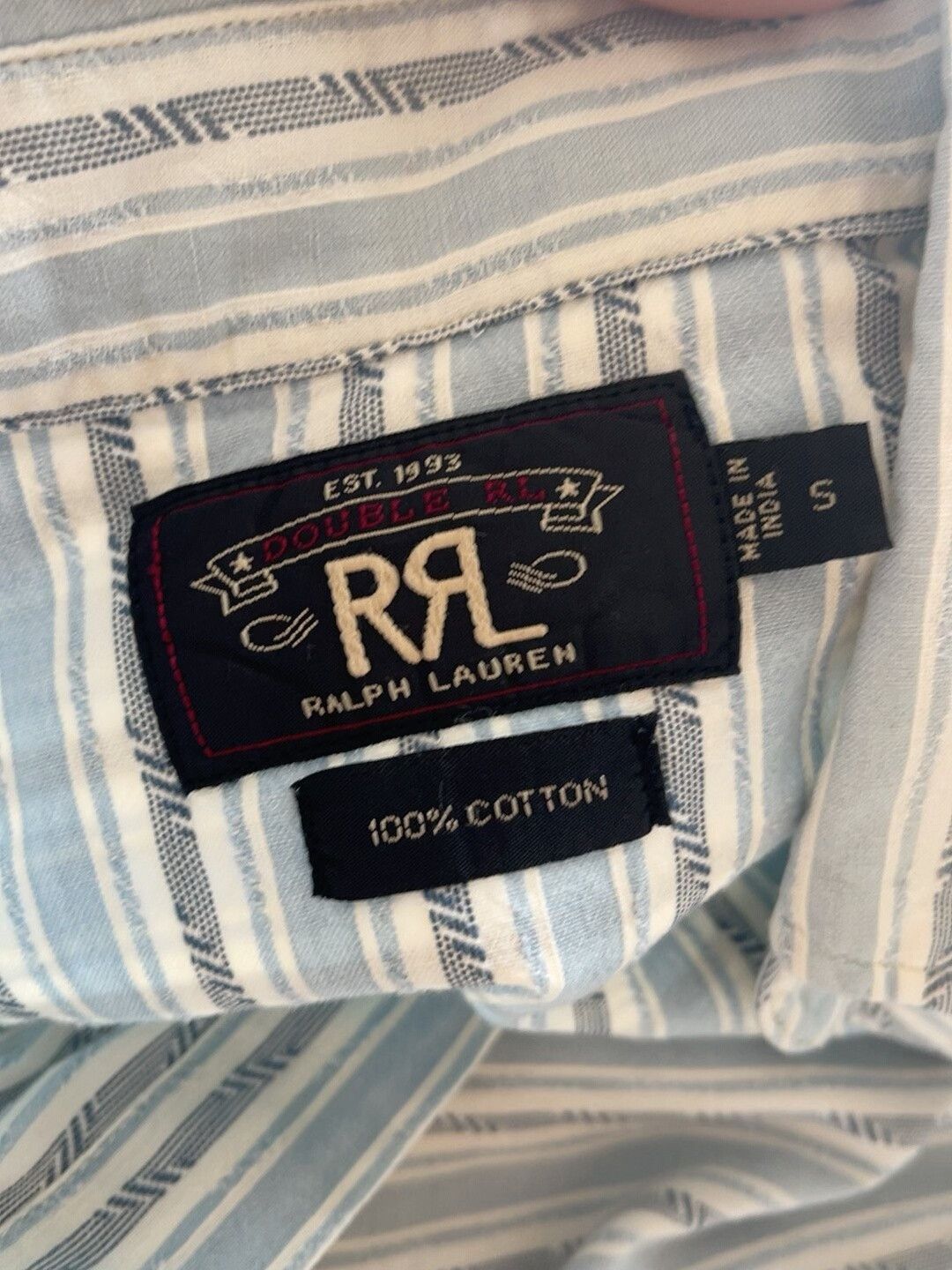 RRL Ralph Lauren RRL Double RL Striped Shirt Size US S / EU 44-46 / 1 - 9 Thumbnail