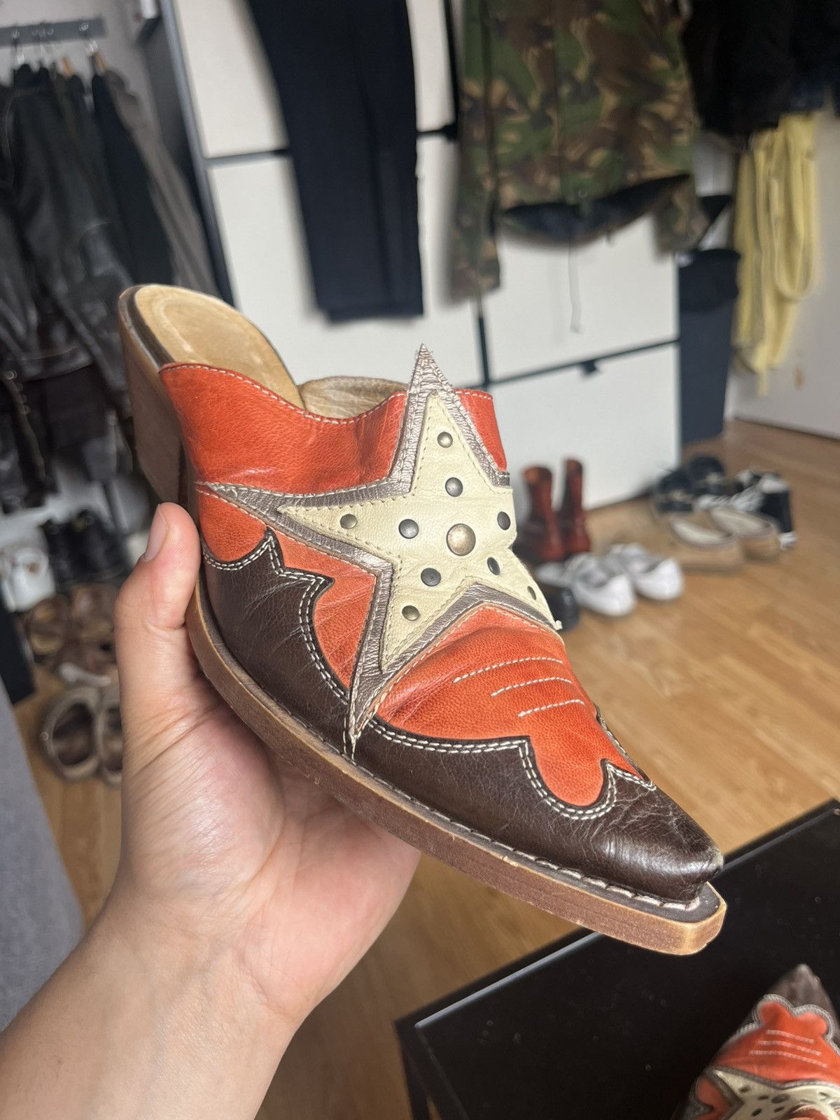 Vintage Western Cowboy Boots Mules Size US 10 / IT 40 - 7 Thumbnail