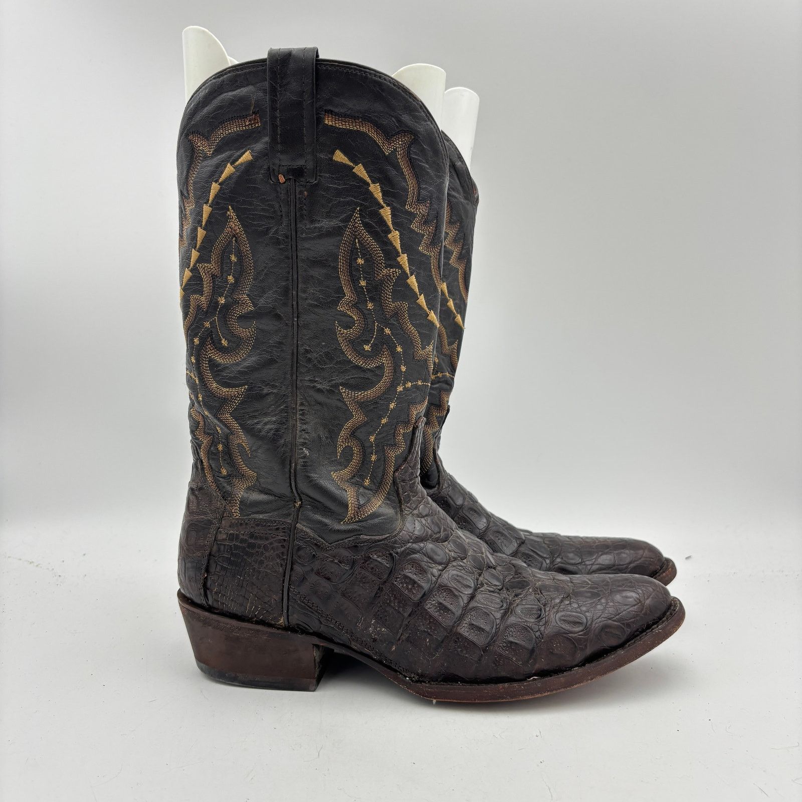 Dan Post DanPost Birmingham Caiman Leather Boots 10.5D Cowboy Western Size US 10.5 / EU 43-44 - 3 Thumbnail