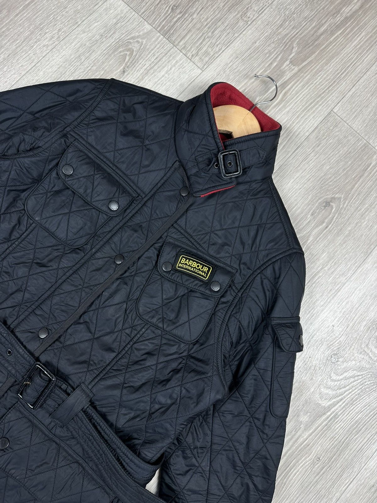 Barbour × Vintage Barbour International Women Black Polarquilt Jacket Size 10 Size L / US 10 / IT 46 - 2 Thumbnail