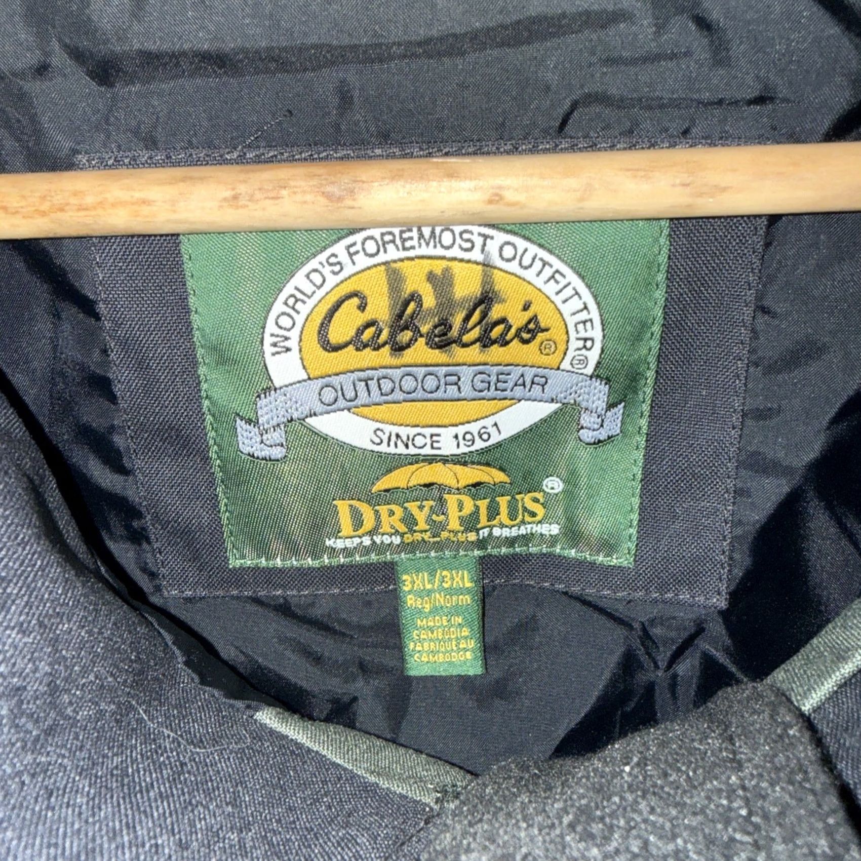 Vintage Cabelas Dry Plus Rain Coat Heavy Duty Green Mens Size 3XL Size US XXL / EU 58 / 5 - 4 Thumbnail