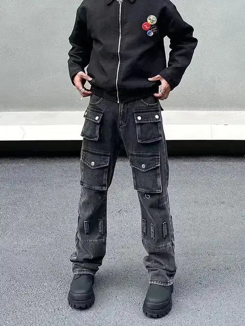 Jean Opium Stack Cargo Jean, Utility Streetwear Jeans Size US 30 / EU 46 - 2 Thumbnail