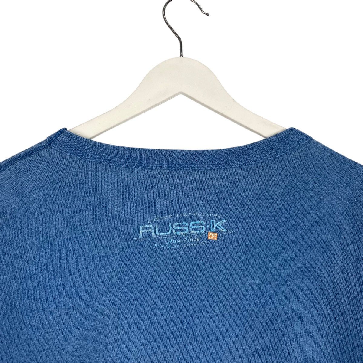 Designer × Vintage Vintage Russ-K Embroidered Sweatshirt Blue Size XL Size US XL / EU 56 / 4 - 11 Thumbnail