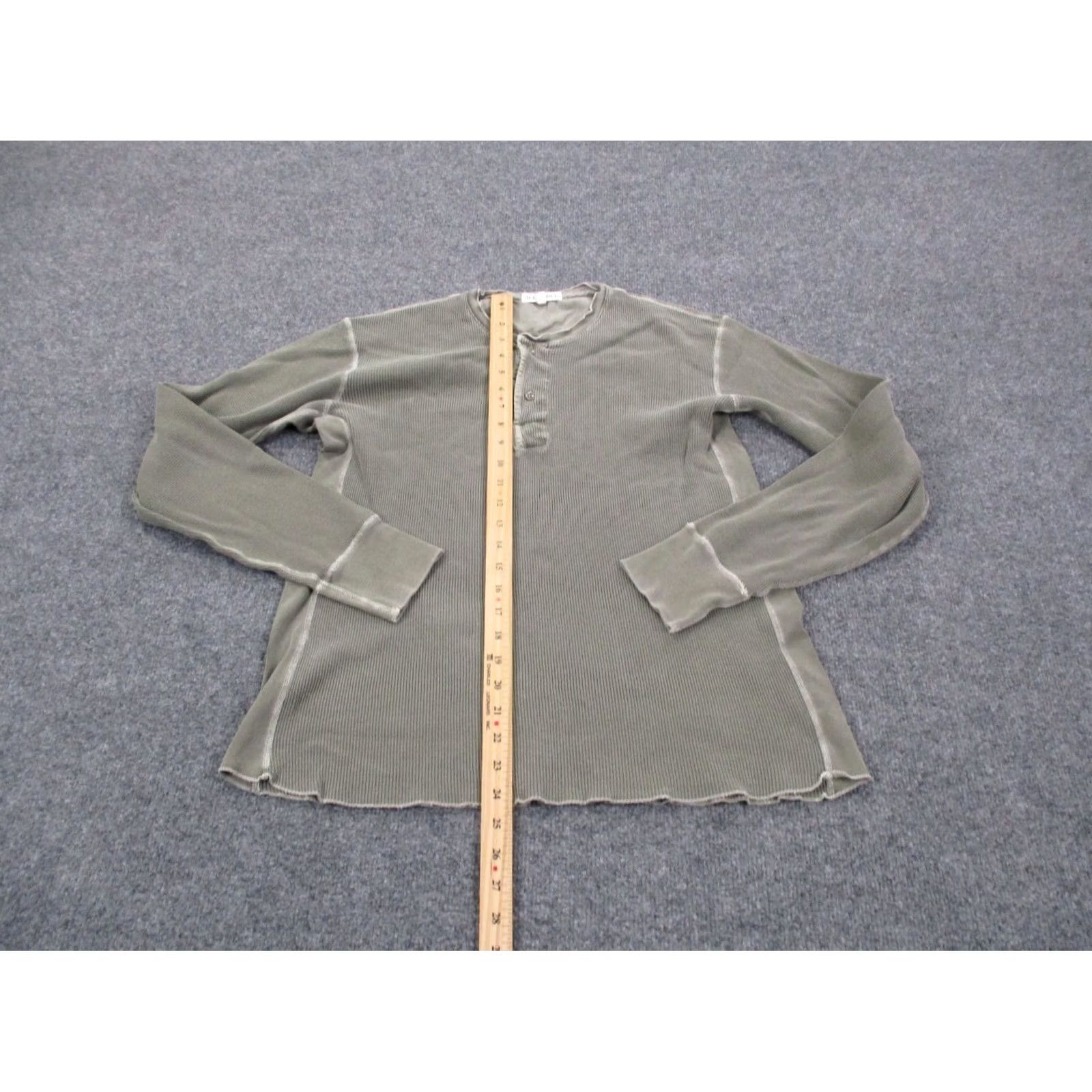 Alex Mill Alex Mill Shirt Mens M Green Henley Thermal Knit Pullover Casual Sweater Size US M / EU 48-50 / 2 - 3 Thumbnail