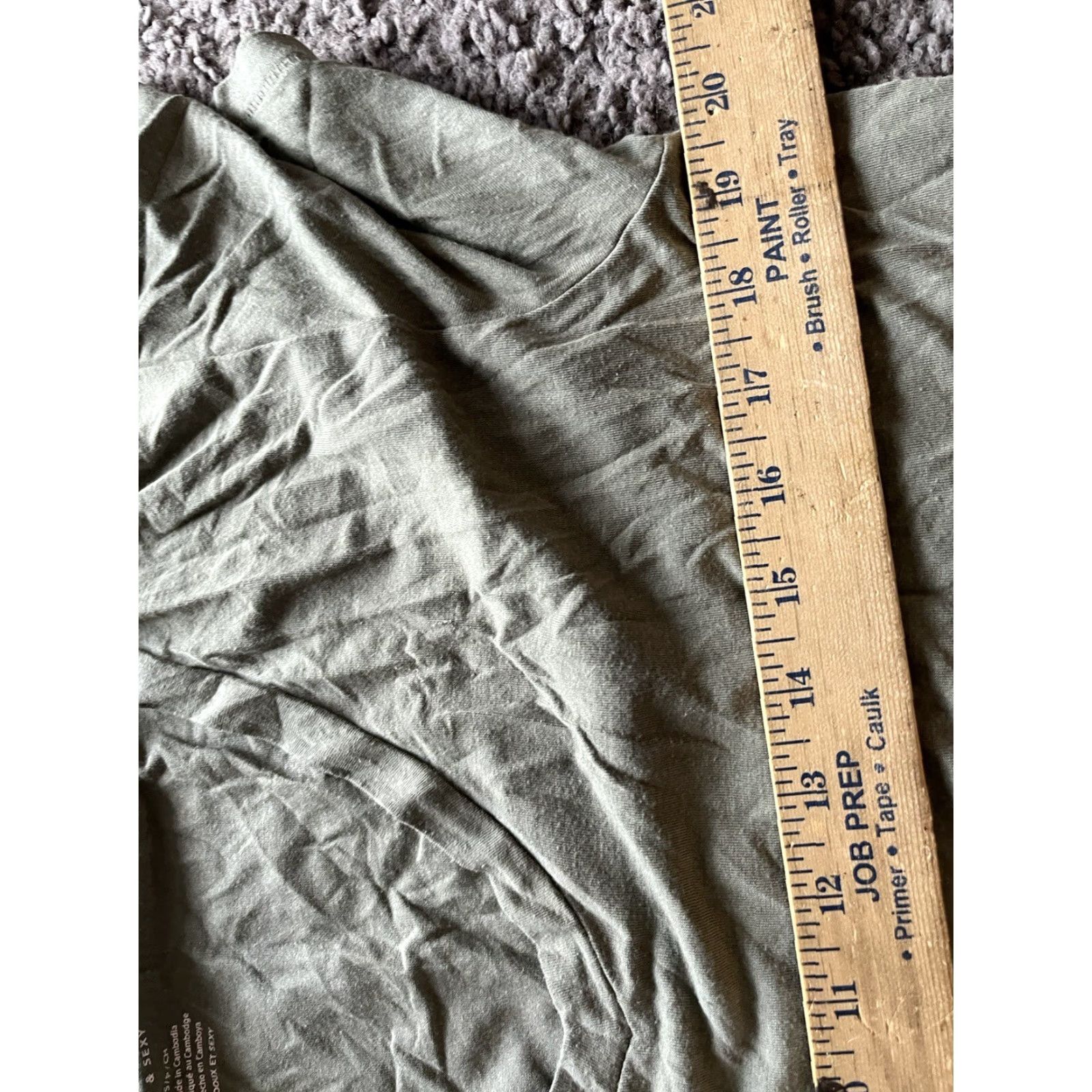 American Eagle Outfitters American Eagle Womens Short Sleeve V-Neck T-Shirt S Modal Blend Green Casual Basic Size S / US 4 / IT 40 - 5 Thumbnail