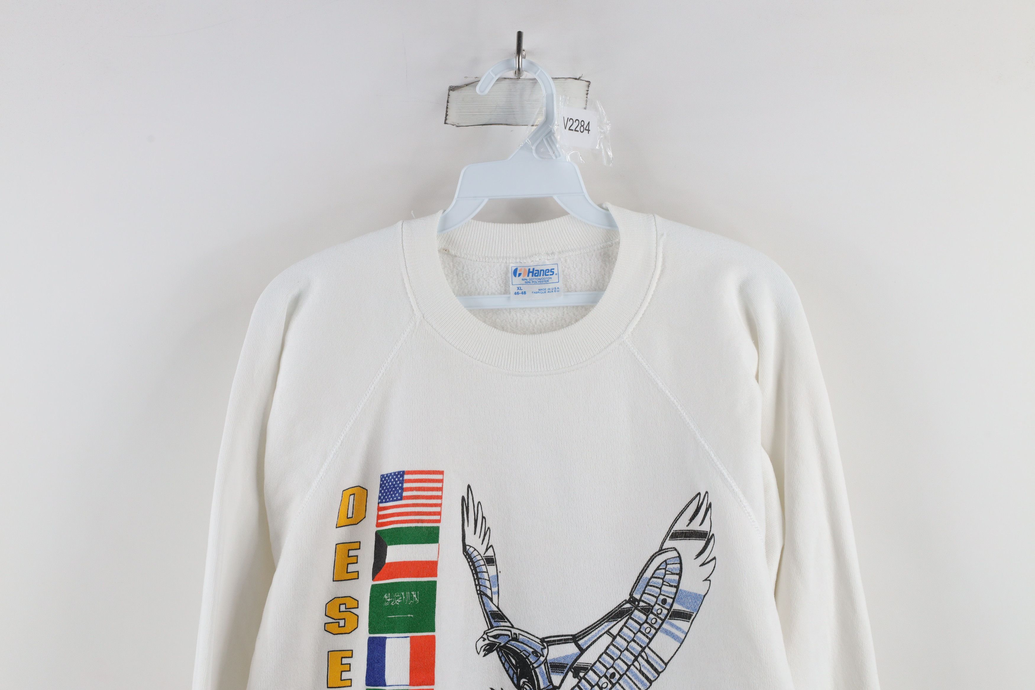 Vintage Vintage 90s Desert Storm Military Crewneck Sweatshirt USA Size US XL / EU 56 / 4 - 2 Thumbnail