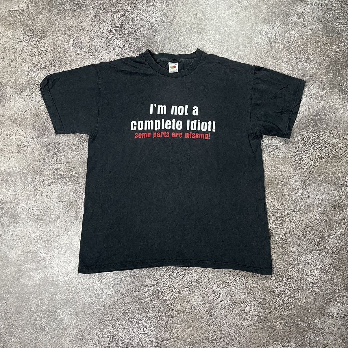 Vintage Vintage Y2K Thrashed Graphic Tee Faded Black Oversized L Size US L / EU 52-54 / 3 - 2 Thumbnail