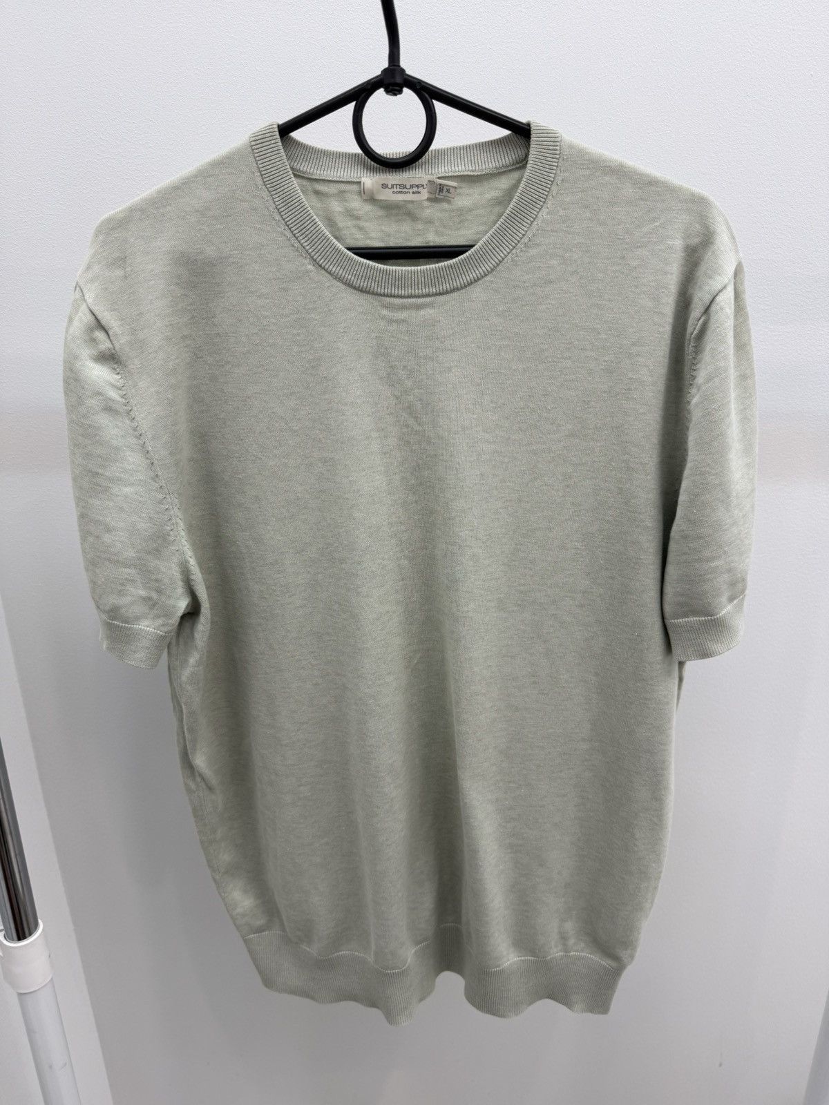 Suitsupply Suitsupply Silk Cotton Knit T-shirt Tee Size US XL / EU 56 / 4 - 1 Thumbnail