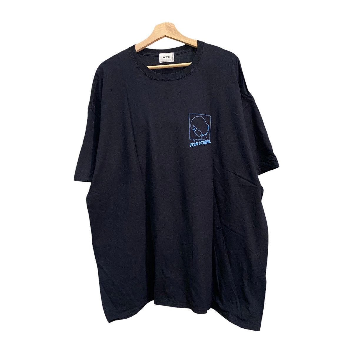 Japanese Brand Vintage Tokyo Girl Anime Graphic Tee Black Light Blue Size US XXL / EU 58 / 5 - 2 Thumbnail
