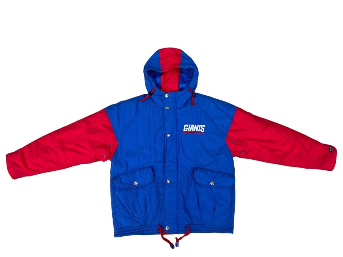 Mirage Vintage 90s NFL NY Giants Big Logo Puffer Jacket Hoodie Size US M / EU 48-50 / 2 - 8 Thumbnail