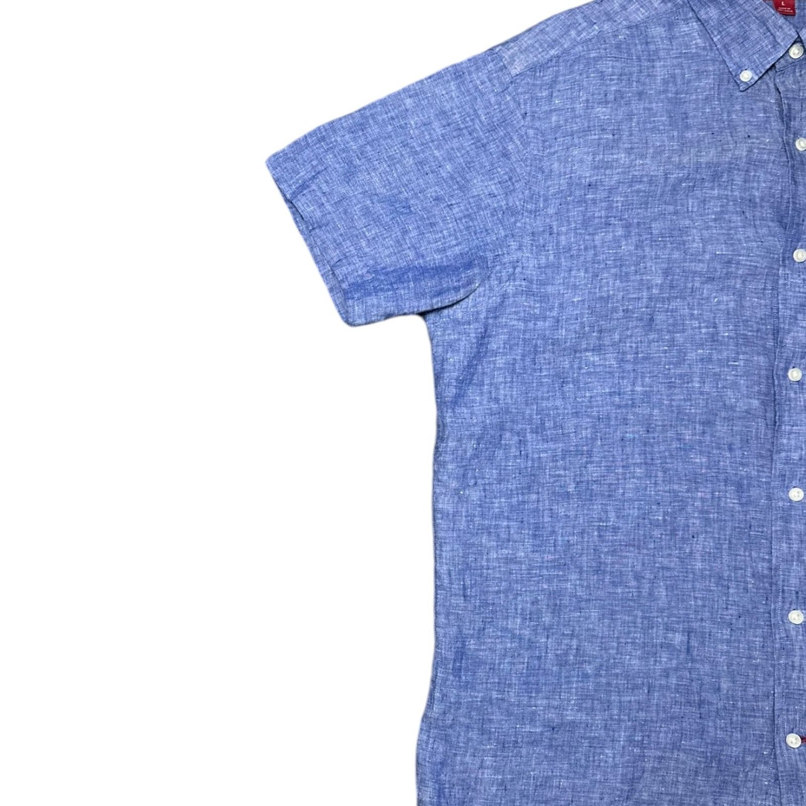Cremieux Cremieux Men's Large Blue Slim Fit Button-Down Long Sleeve Size US L / EU 52-54 / 3 - 3 Thumbnail