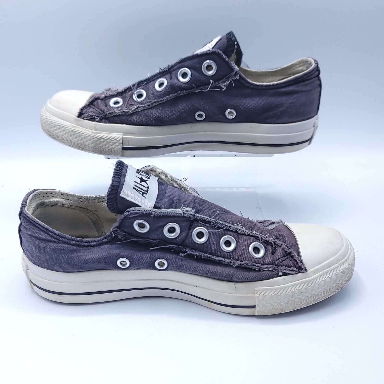 Converse Converse All Star Sneaker Shoe Women Size 5 1T366 Gray White Size US 5 / IT 35 - 6 Thumbnail
