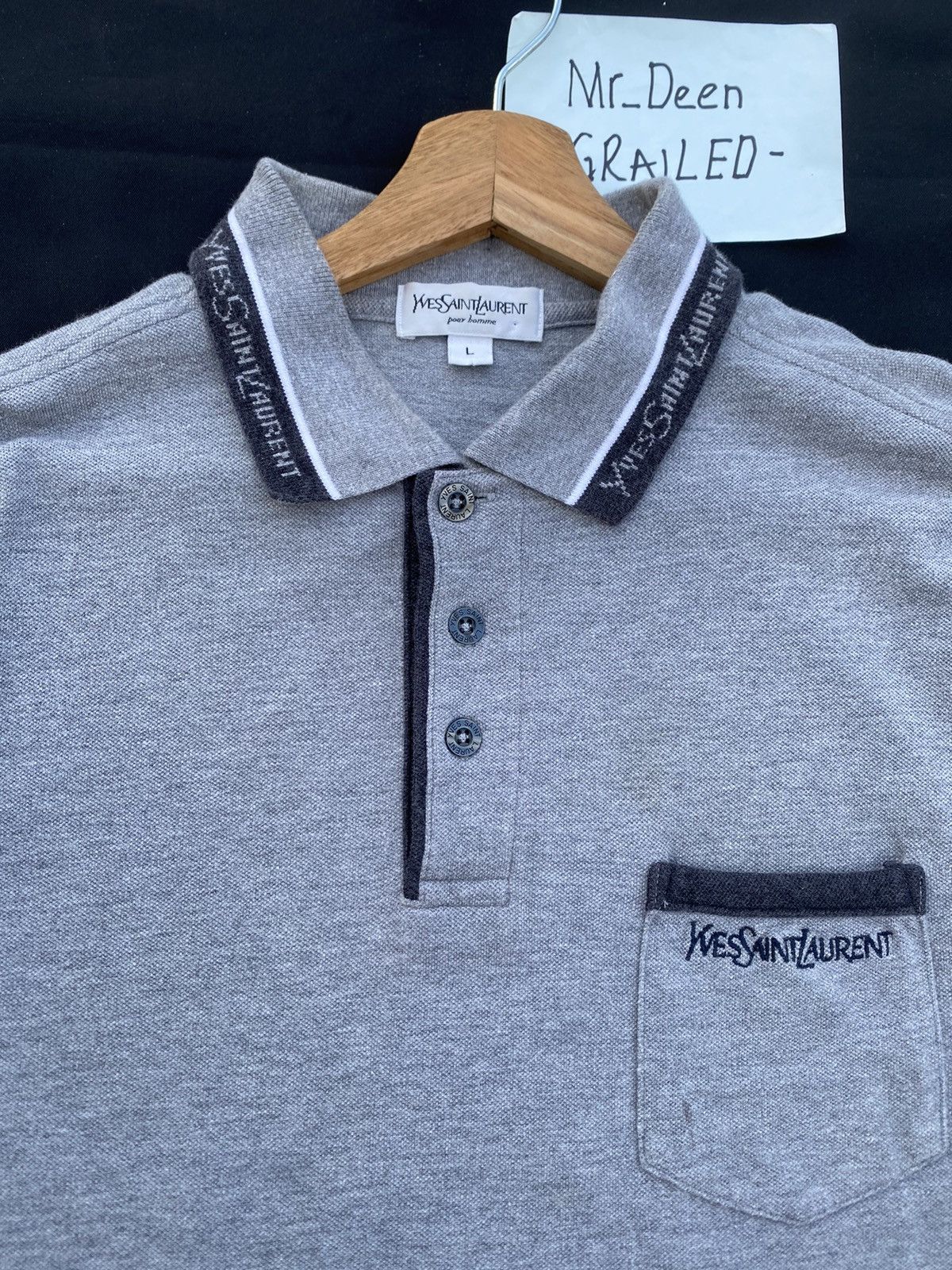 Yves Saint Laurent Rare Vintage Yves Saint Laurent YSL Polo Shirt Size US L / EU 52-54 / 3 - 5 Thumbnail