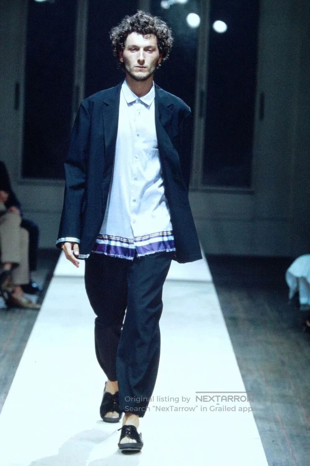 Yohji Yamamoto Yohji Yamamoto Striped Suit Jacket. Size US L / EU 52-54 / 3 - 3 Thumbnail
