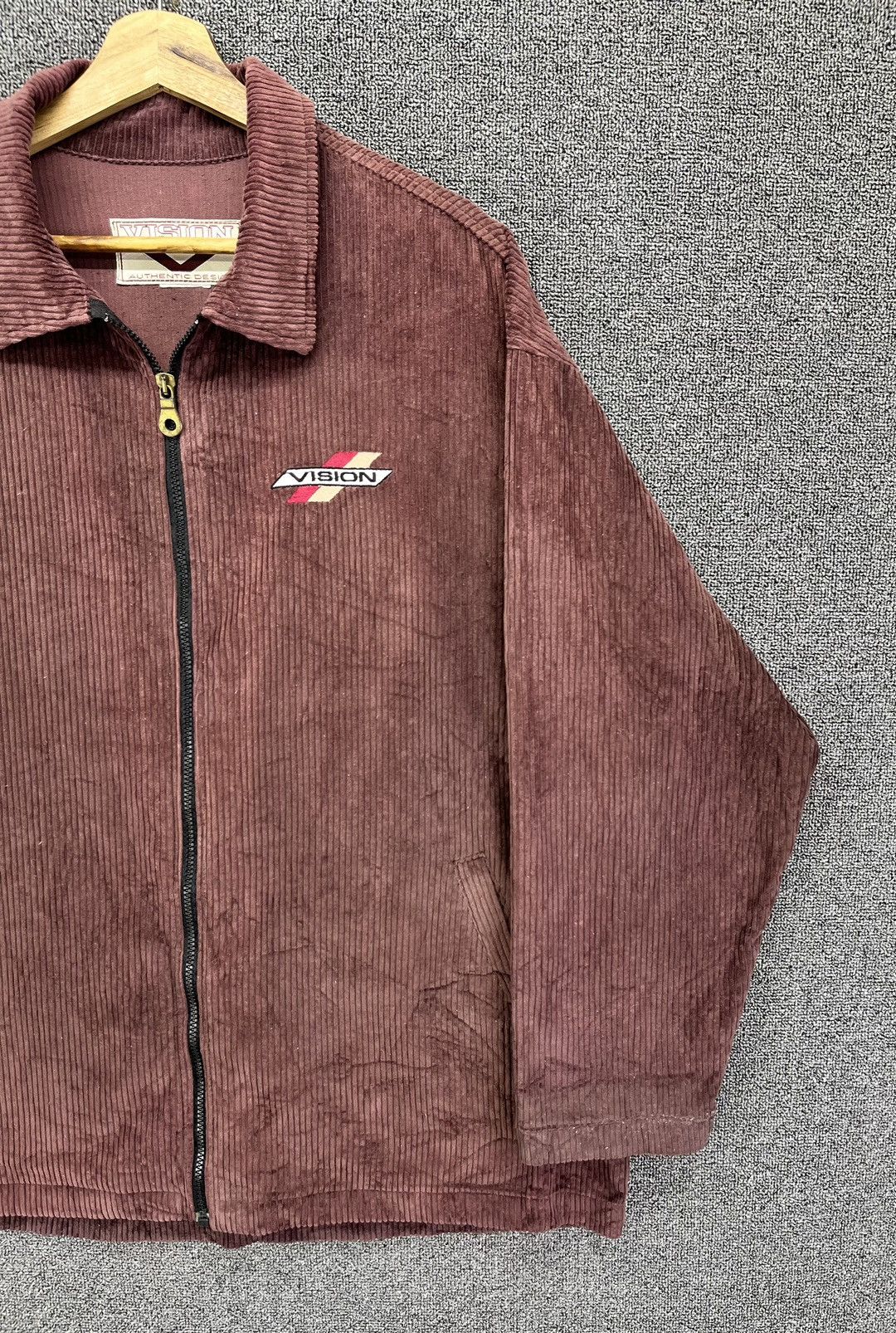 Vision Streetwear Vintage 90s Vision Streetwear Rare Corduroy Zip Up Jacket Size US L / EU 52-54 / 3 - 4 Thumbnail