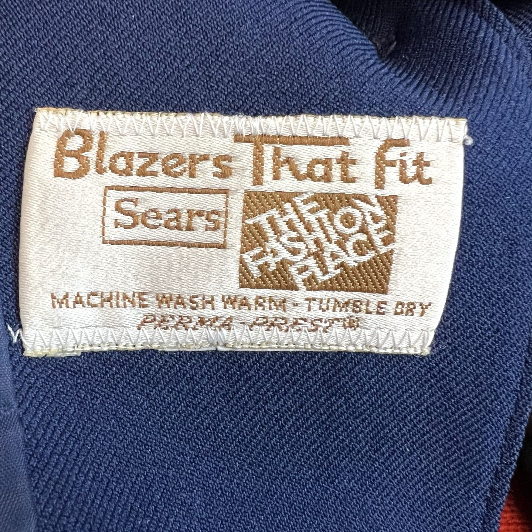 Sears VINTAGE Sears Perma-Prest Single Breast Blazer Womens Size L Blue Size L / US 10 / IT 46 - 6 Thumbnail