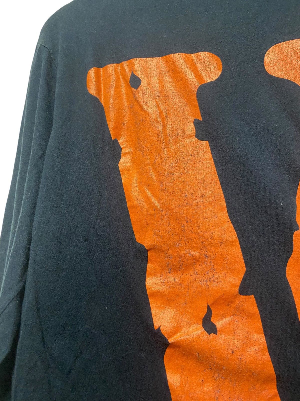 Nike × Vlone Nike x VLONE Long Sleeve Tee Black Orange Size Medium AF1 Size US M / EU 48-50 / 2 - 5 Thumbnail