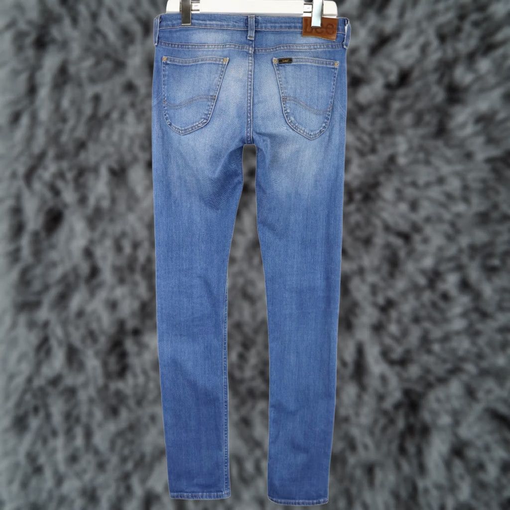Lee LEE Luke Jeans Men's W29/L34 Blue Denim Slim Zip Fly Stretched Whiskers Size US 29 - 1 Thumbnail