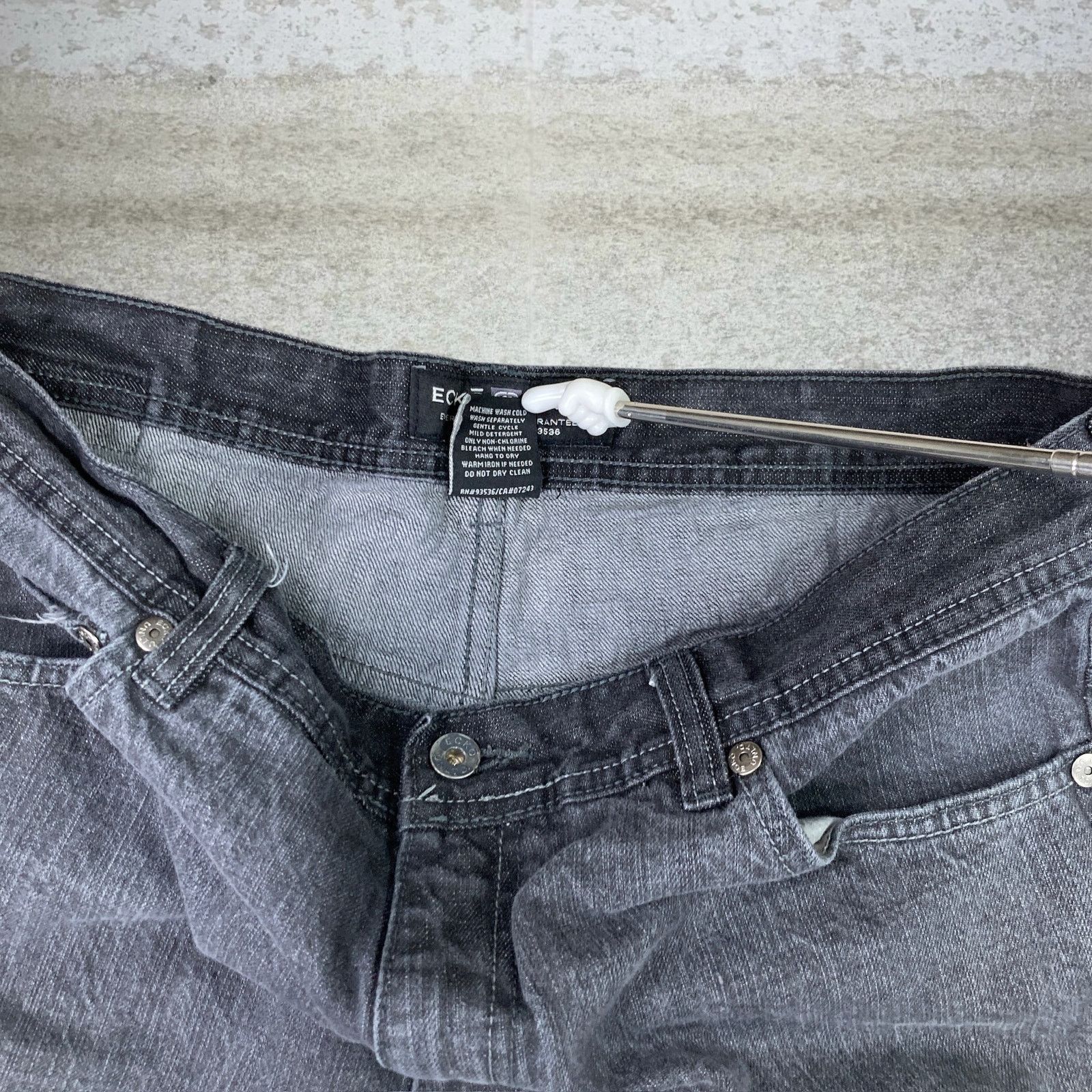 Ecko Unltd. Vintage Y2K Ecko Skater Jeans 36x30 Baggy Wide Black Wash Size US 36 / EU 52 - 5 Thumbnail