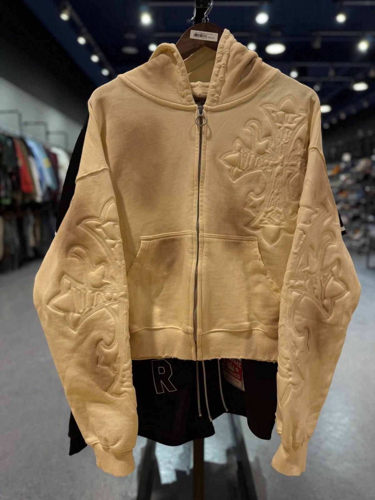 Vale Small - Vale Zip Up Carver Cross Hoodie Authentic Valley Tan Size US S / EU 44-46 / 1 - 1 Thumbnail