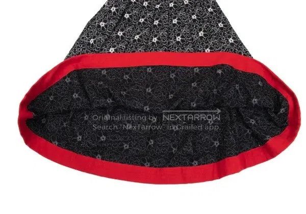 Comme des Garcons Comme Des Garcons size M Black Retro Embroidered Floral Sk Size 22" - 7 Thumbnail