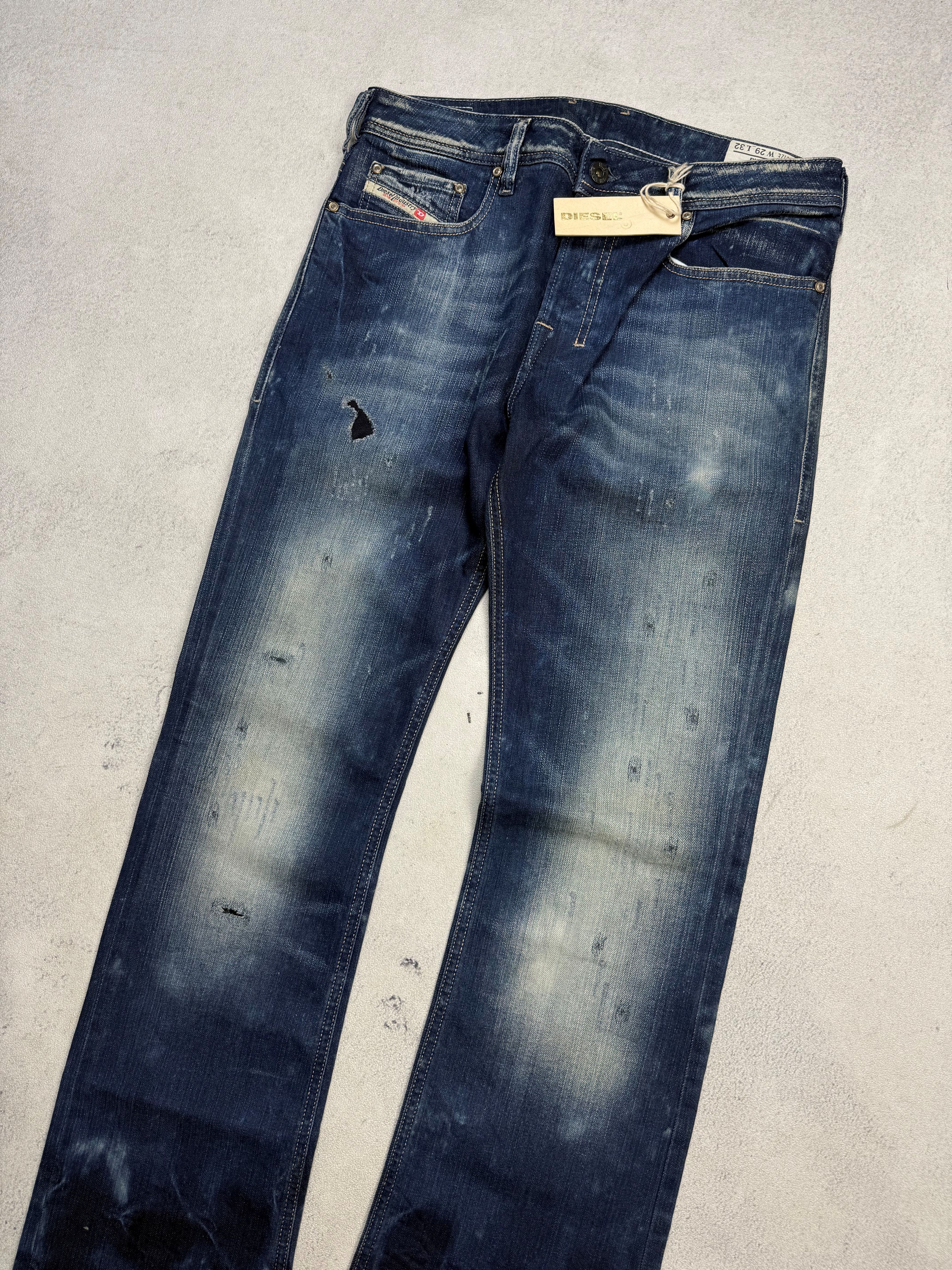 Diesel Diesel Zatiny Bootcut Distressed Jeans Denim Size US 29 - 8 Thumbnail