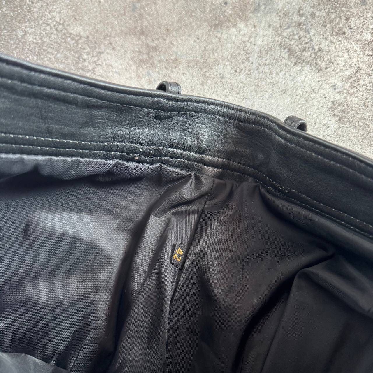 Genuine Leather Amazing Vintage Black Leather Pants Size US 30 / EU 46 - 14 Thumbnail