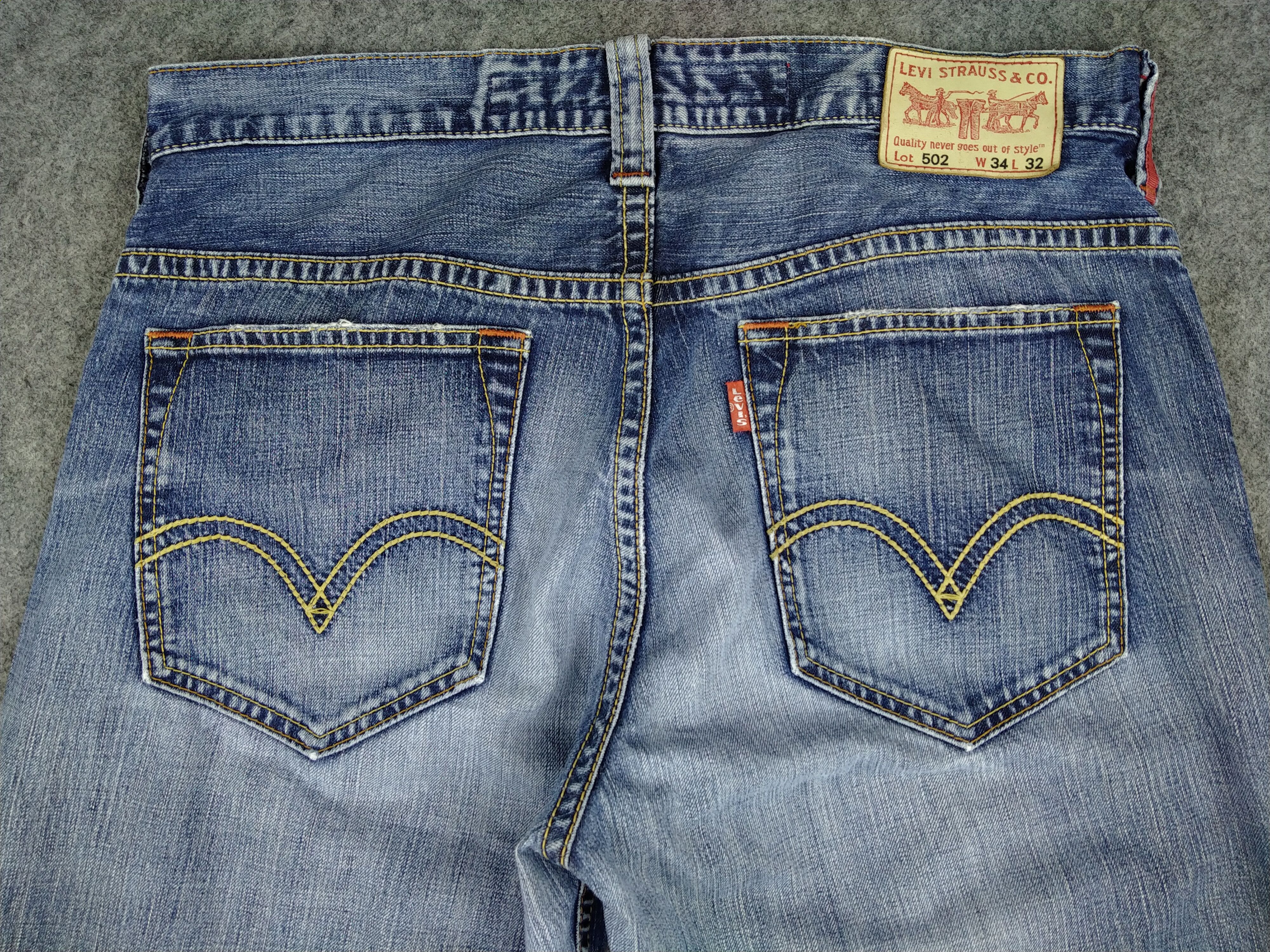 Levi's Whisker Blue Vintage Levi's 502 36x31.5 Denim -JN1091 Size US 36 / EU 52 - 4 Thumbnail
