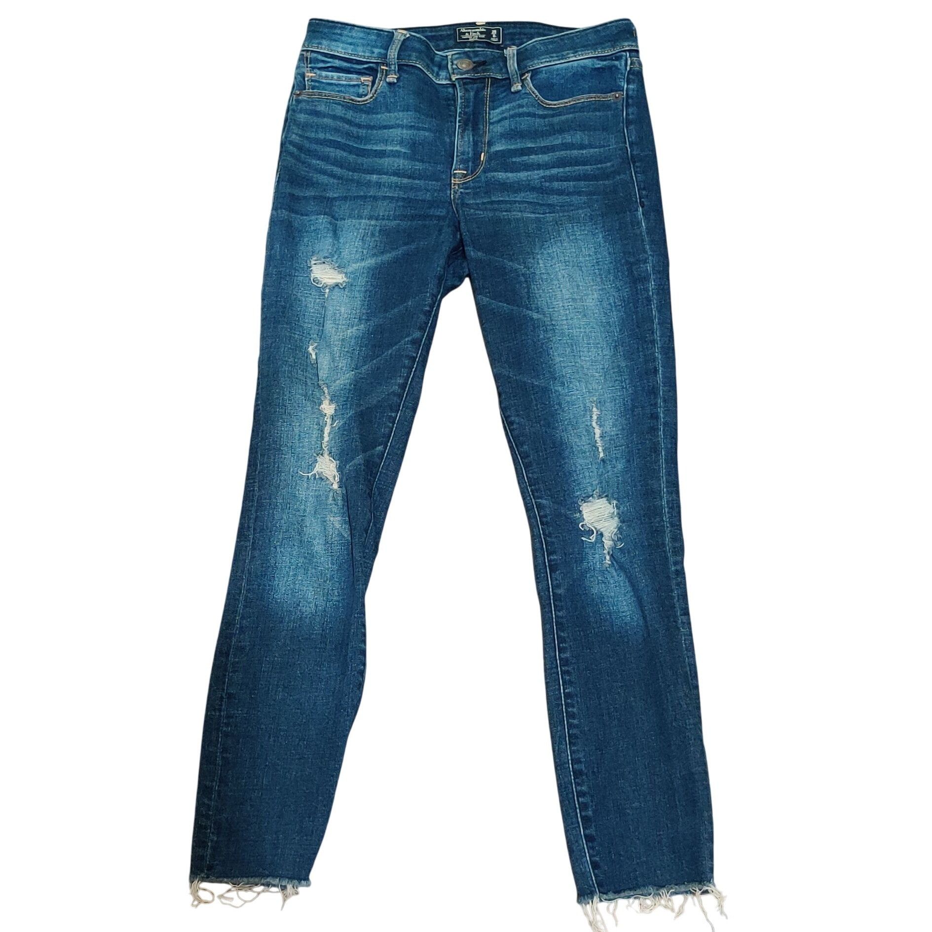 Abercrombie & Fitch Abercrombie & Fitch 0 Harper Low Rise Ankle Skinny Jeans Dis Size 25" / US 0 / IT 36 - 1 Thumbnail