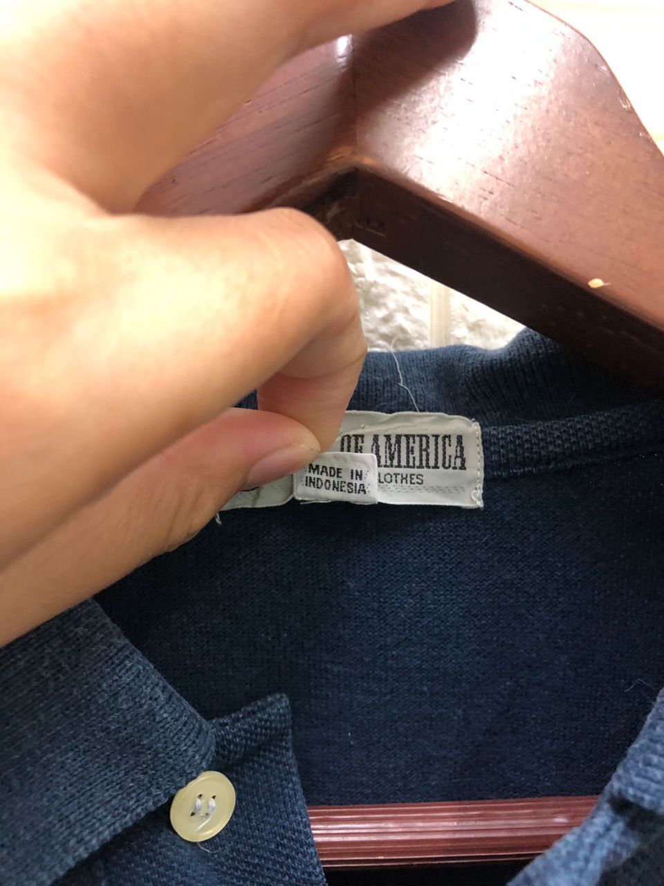 Vintage vintage Basic Of America polo dark blue Size US M / EU 48-50 / 2 - 6 Thumbnail