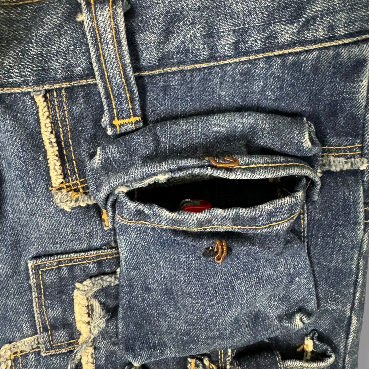 Issey Miyake Sunao Kuwahara Issey Miyake Multi Pocket Denim Short Size US 32 / EU 48 - 9 Thumbnail