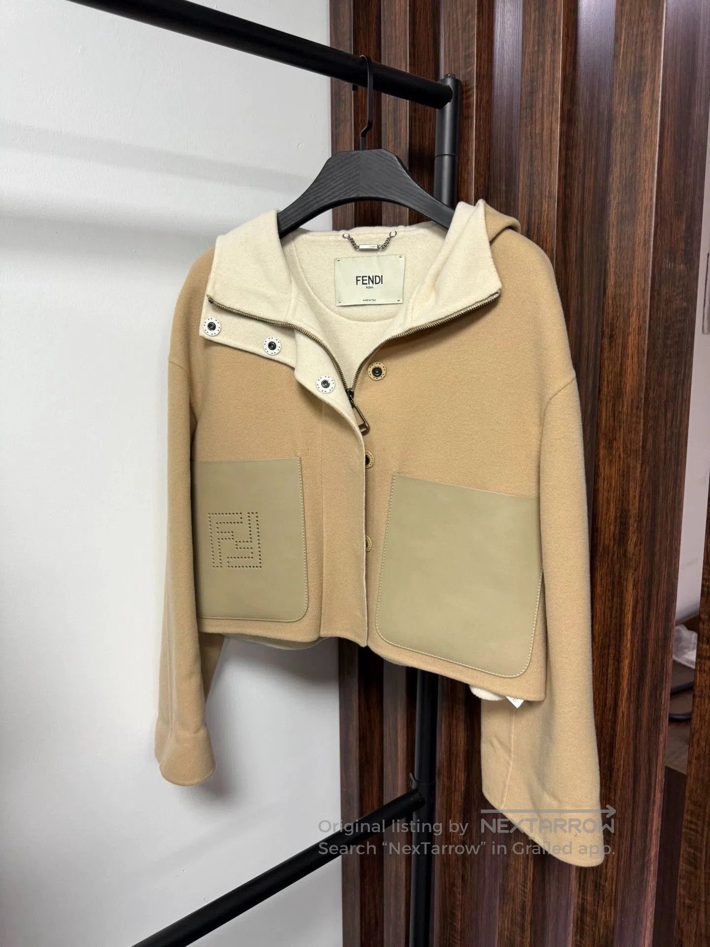 Fendi Fendi Beige Wool Coat with Pockets. Size US M / EU 48-50 / 2 - 1 Thumbnail