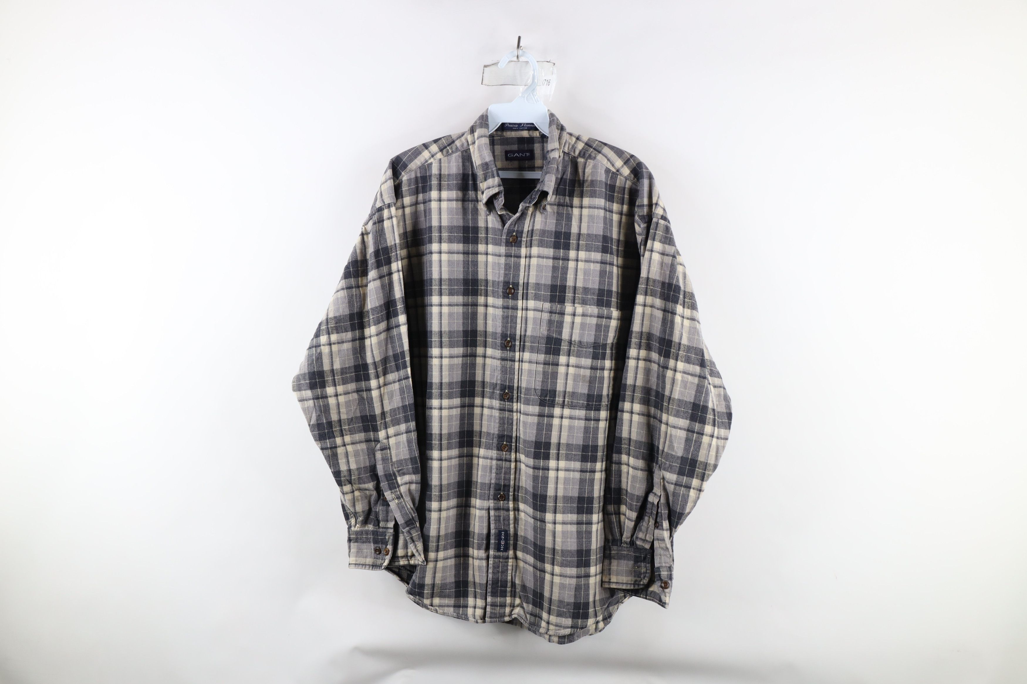 Vintage Vintage 90s Streetwear Prairie Flannel Button Down Shirt Size US L / EU 52-54 / 3 - 1 Thumbnail