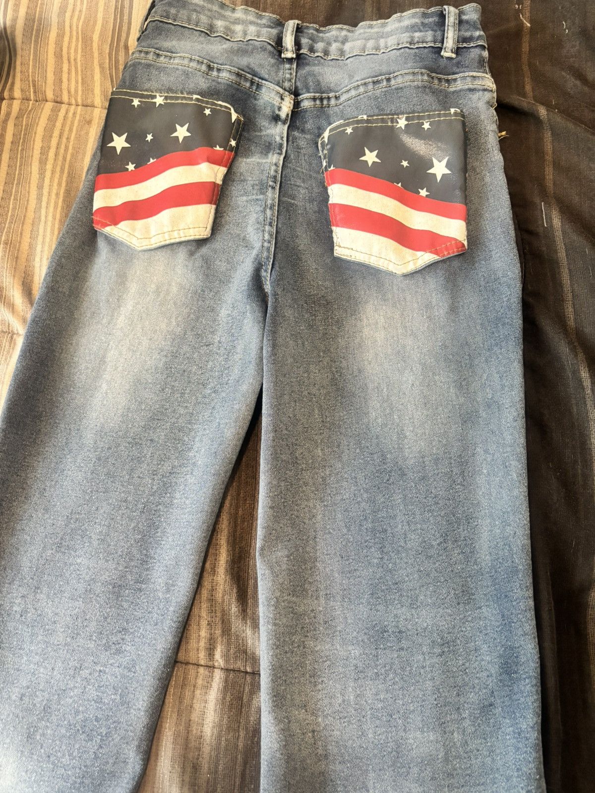 Other American Flag on Pockets Jeans Size 24" / US 00 / IT 34 - 2 Thumbnail