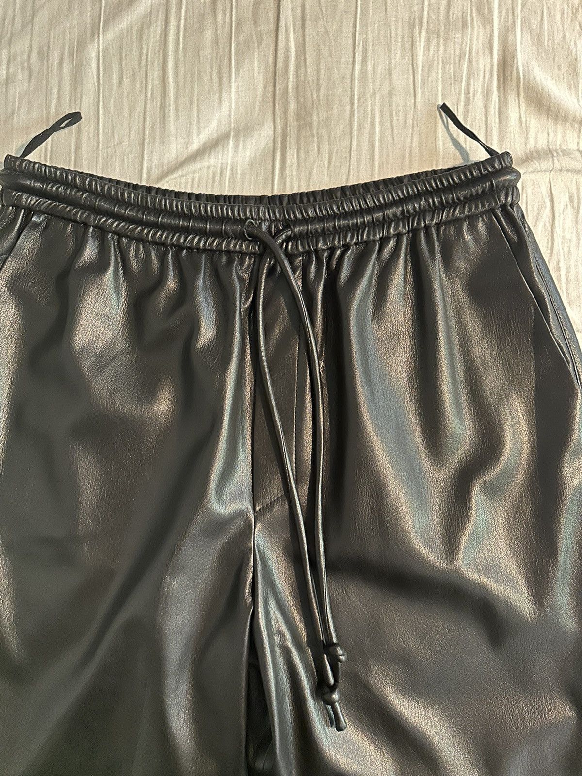 Nanushka Odessa Leather Alt Drawstring Pants Size US 32 / EU 48 - 3 Thumbnail