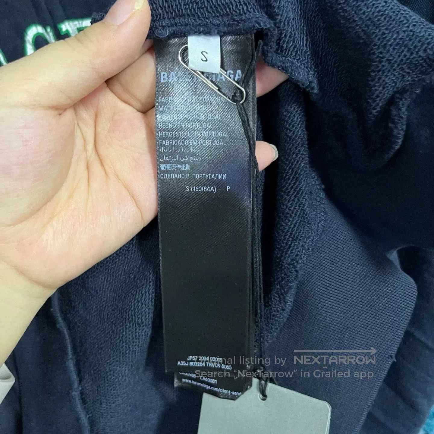 Balenciaga Balenciaga 2024 Blue Letter Print Zip Hoodie. Size US M / EU 48-50 / 2 - 5 Thumbnail