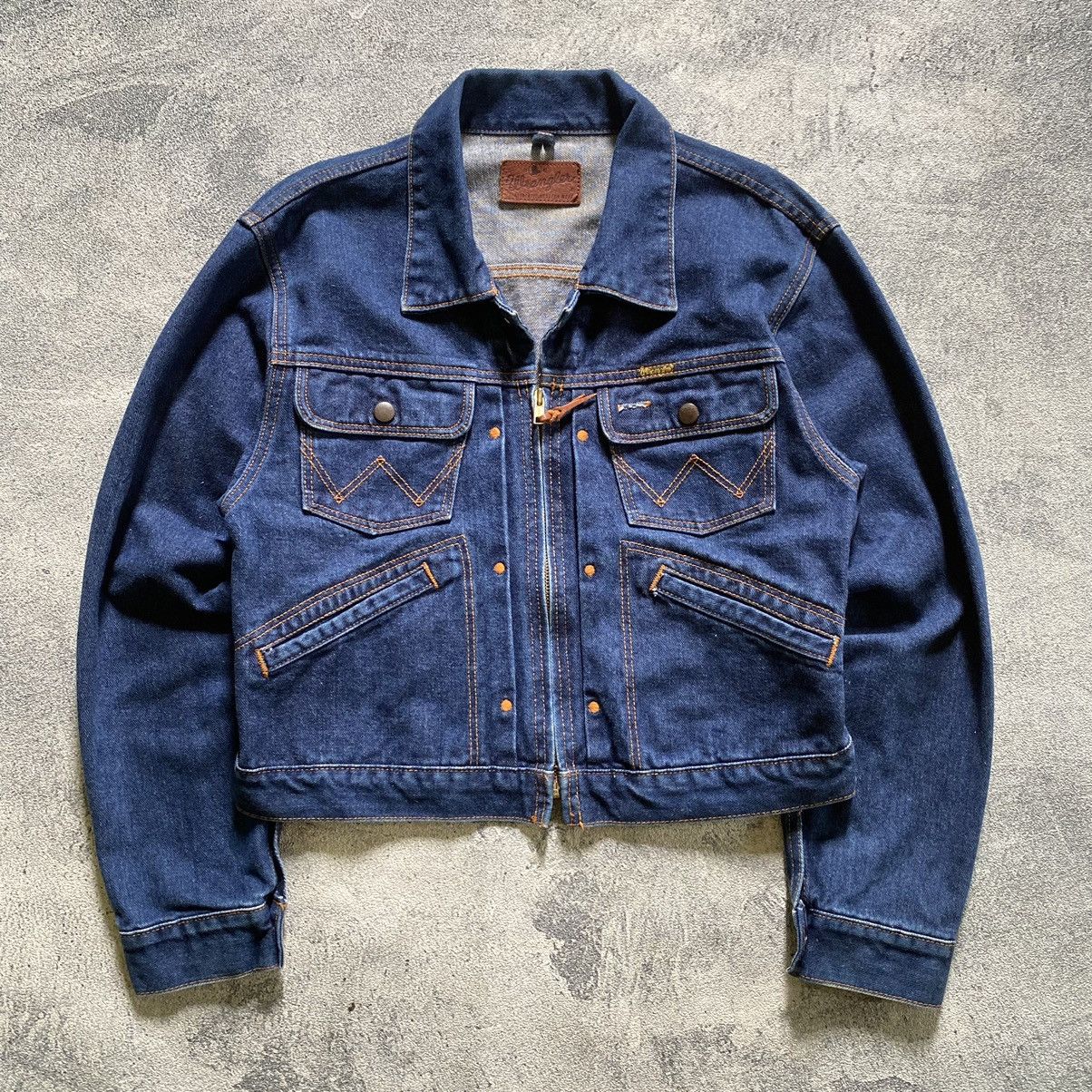 Vintage × Wrangler Wrangler denim jacket vintage Size M / US 6-8 / IT 42-44 - 1 Thumbnail