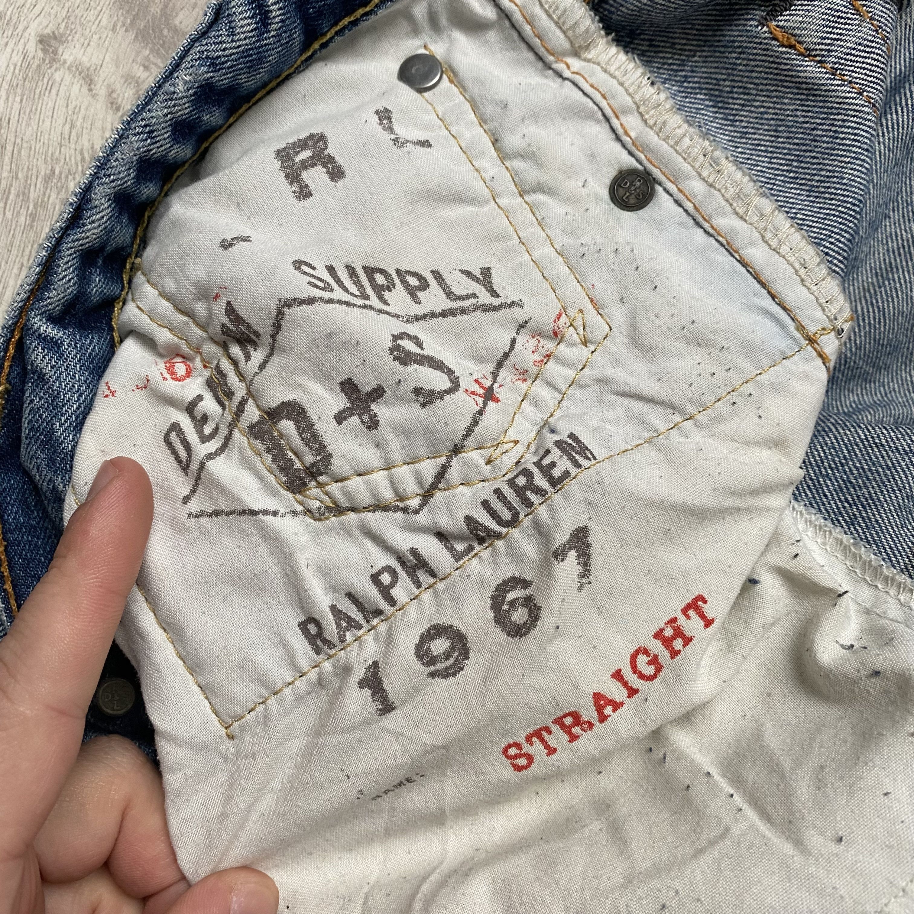 Polo Ralph Lauren 👖Vintage Polo Ralph Lauren Denim Supply Distressed jeans Size US 32 / EU 48 - 9 Thumbnail