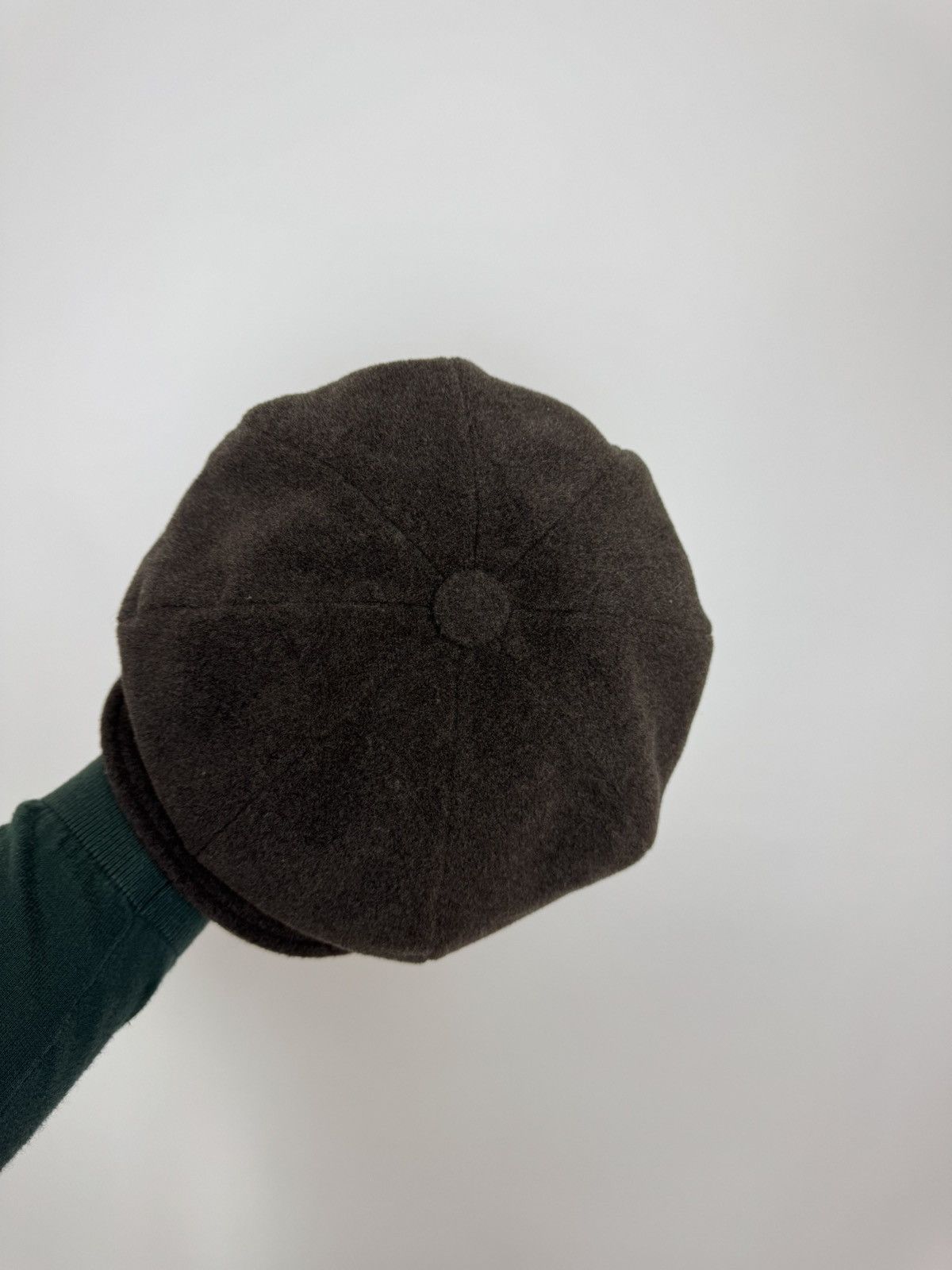 Designer × Handmade MAYSER Bakerboy Hat Brown Wool British Peaky Blinders Cap 55 Size ONE SIZE - 11 Thumbnail