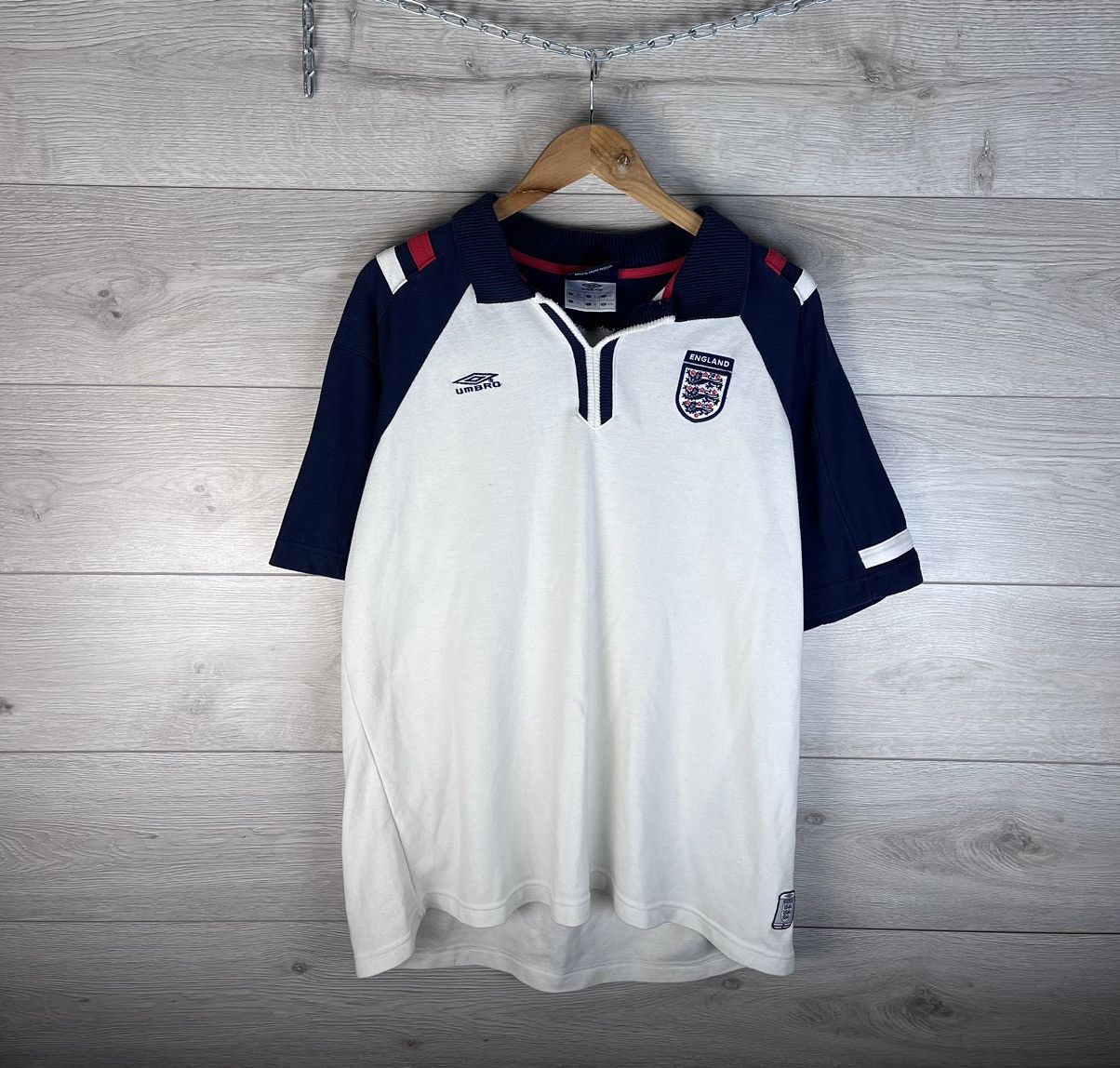 Umbro Vintage men’s soccer jersey Umbria England size xl Size US XL / EU 56 / 4 - 1 Thumbnail