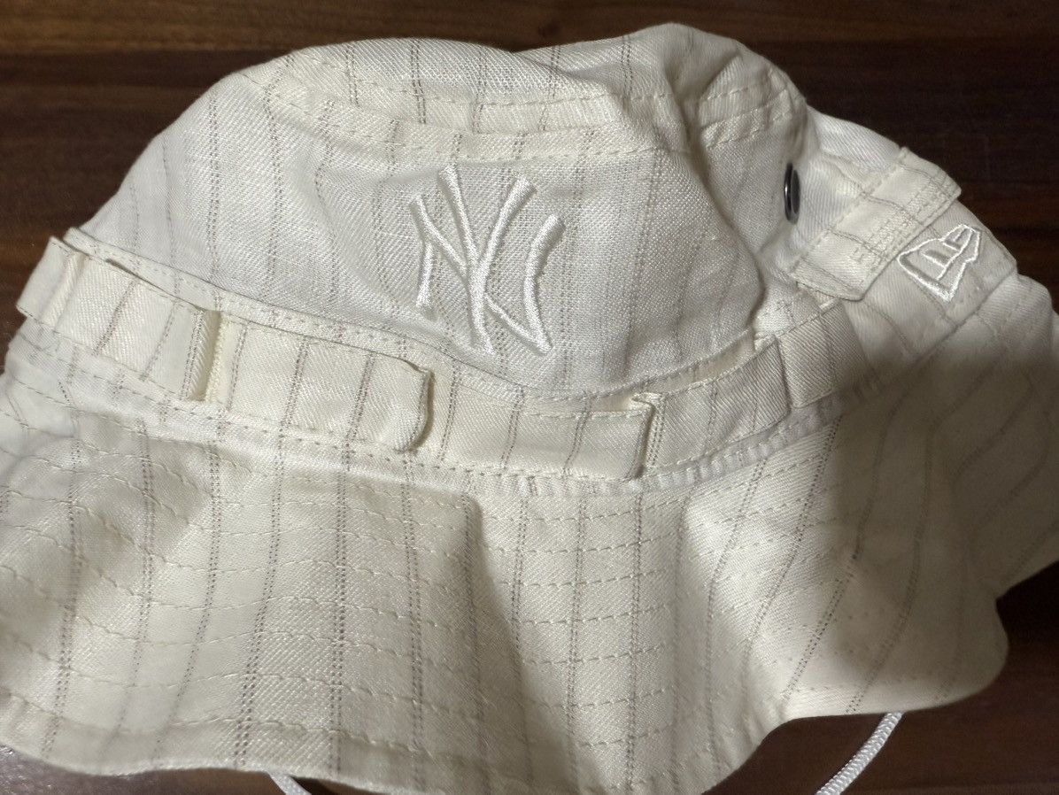Aime Leon Dore Aime Leon Dore ALD / New Era Yankees Striped Linen Bucket Size ONE SIZE - 5 Thumbnail