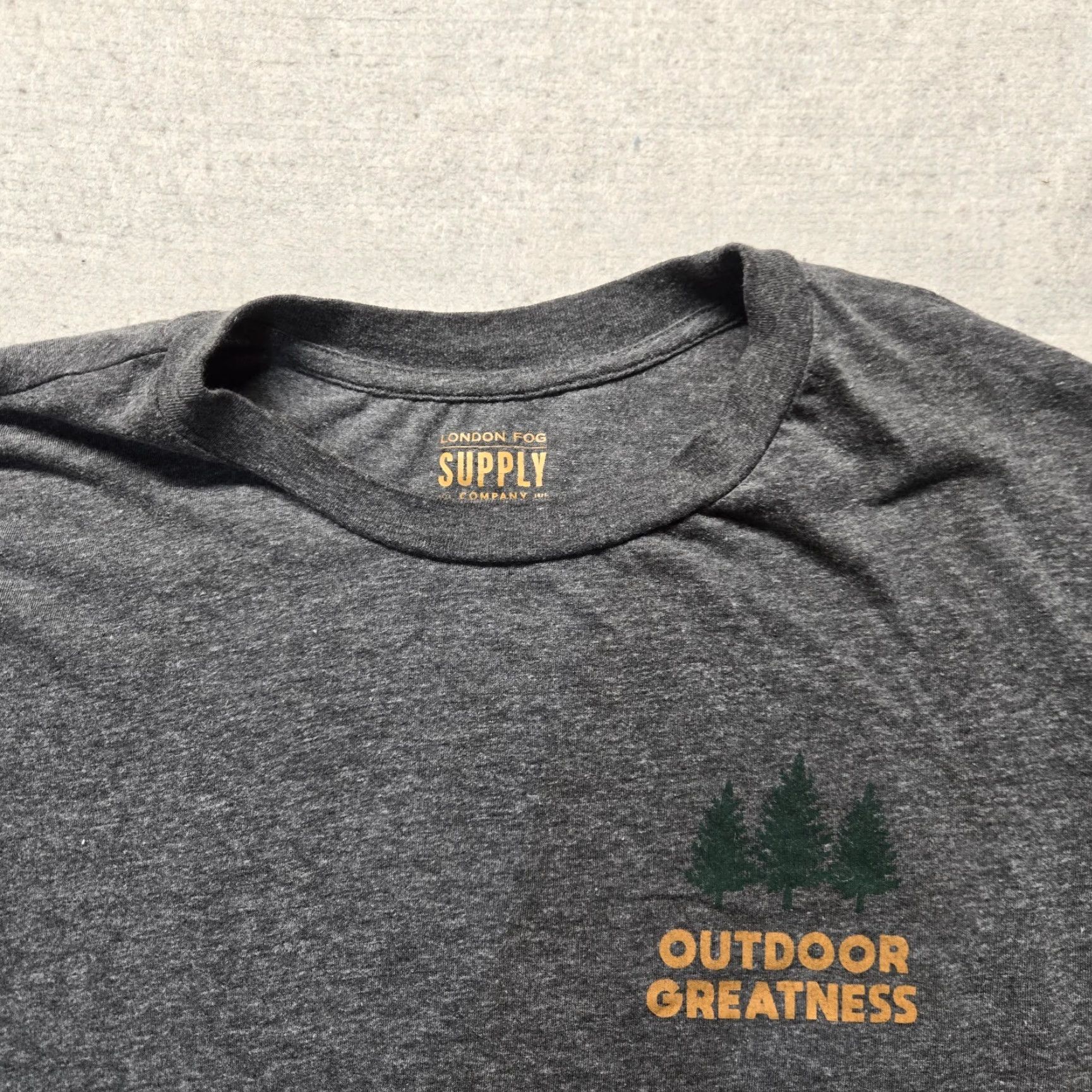 London Fog London Fog Supply Company Gray Long Sleeve Tee T-Shirt Adult Men's 2XL XXL Shirt Size US XXL / EU 58 / 5 - 3 Thumbnail