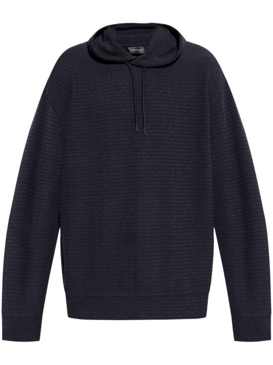 Emporio Armani EMPORIO ARMANI Women Hoodies EM001007 AF13700UB118 Blue Size L / US 10 / IT 46 - 1 Thumbnail