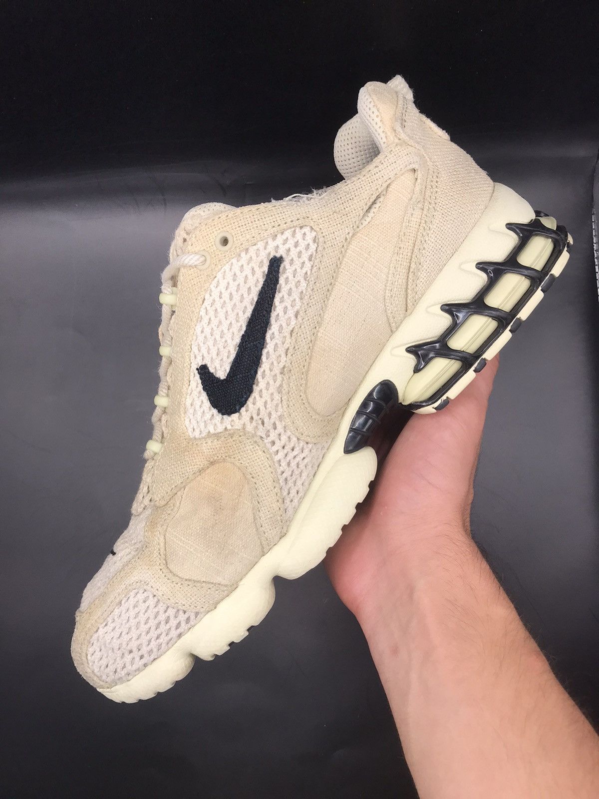 Nike × Stussy Nike Air Zoom Spiridon Cage 2 x Stussy Fossil Size US 10 / EU 43 - 5 Thumbnail