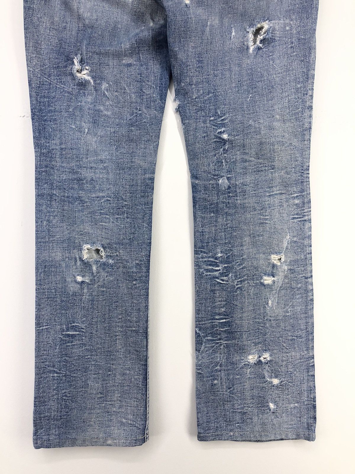Diesel Vintage Diesel Lowky Distressed Faded Blue Jeans Size 29" - 18 Thumbnail