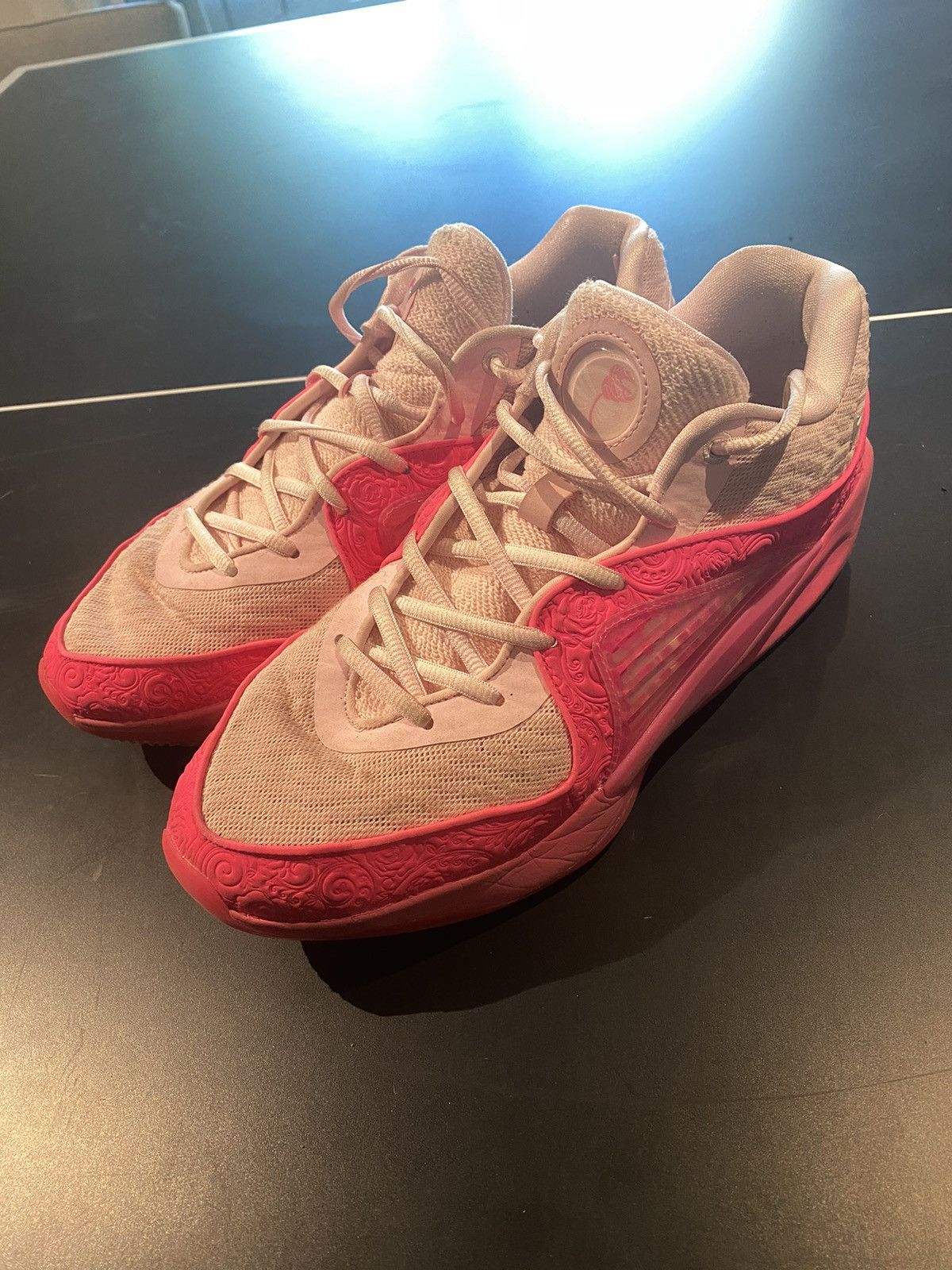image of Jordan Nike Kd 16 ‘Aunt Pearl’ Fn4929-600 Basketball Shoes in Pink, Men's (Size 11)