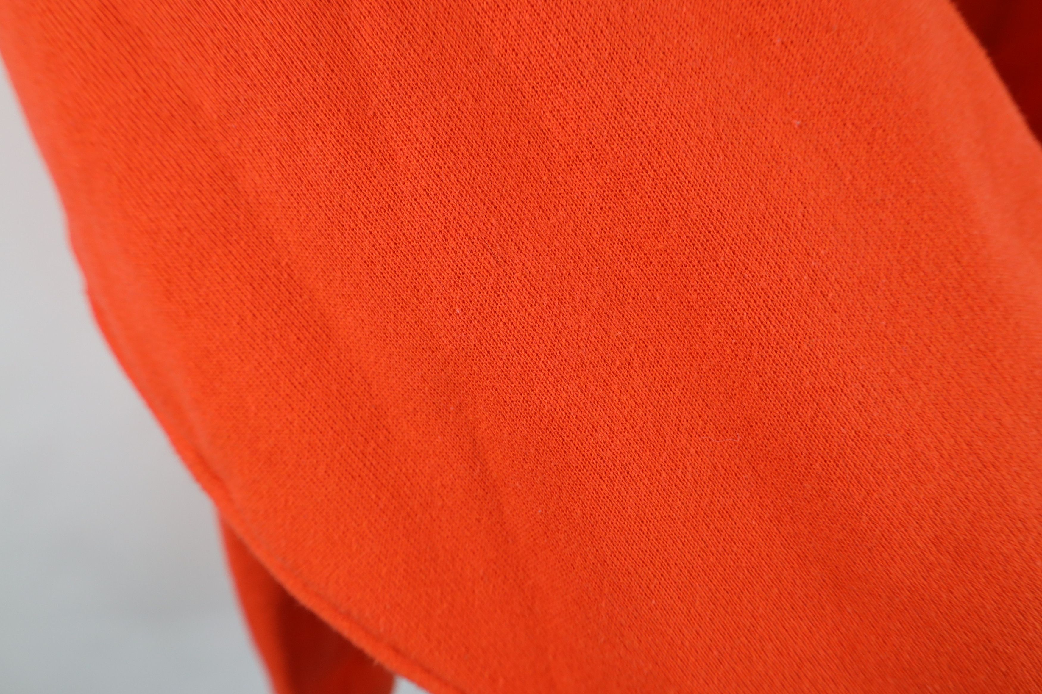 Vintage Vintage 90s Streetwear Blank Raglan Sweatshirt Orange USA Size US L / EU 52-54 / 3 - 8 Thumbnail